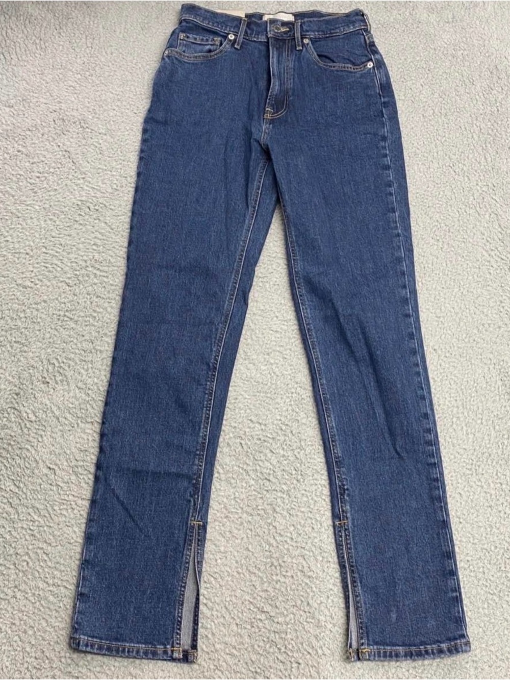 Everlane Women's Boot Cut Jeans in Dark Blue Denim